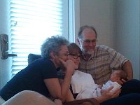 2014-07-20 19.50.34  The maternal grandparents gaze at the first of the  F2   generation and